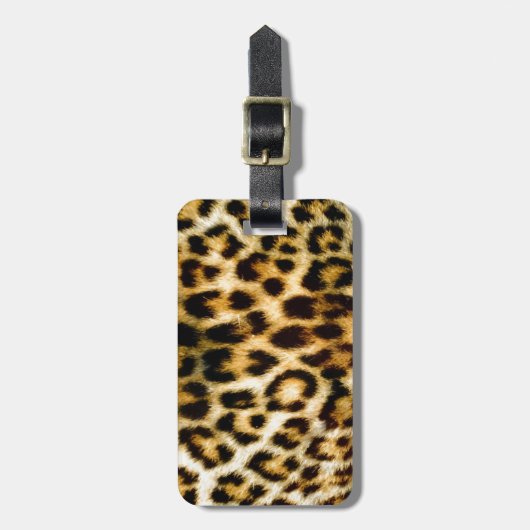 Leopardafdruk Bagagelabel (Voorkant verticaal)