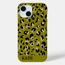 Leopardafdruk iPhone 15 Case