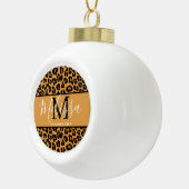 Leopardafdruk Keramische Bal Ornament (Rechts)