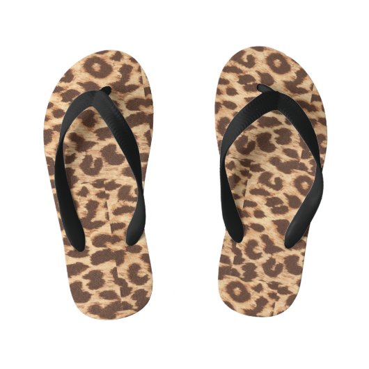 Leopardafdruk Kinder Teenslippers (Voetbed)