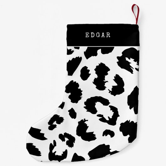 Leopardafdruk Kleine Kerstsok (Achterkant)