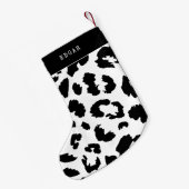 Leopardafdruk Kleine Kerstsok (Achterkant (Hangend))