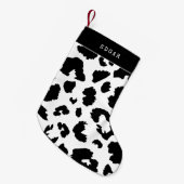 Leopardafdruk Kleine Kerstsok (Voorkant (Hangend))