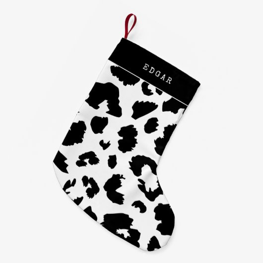 Leopardafdruk Kleine Kerstsok (Voorkant (Hangend))