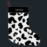 Leopardafdruk Kleine Kerstsok<br><div class="desc">Krijg jezelf een aantal goede oude kerstkousen,  bijgewerkt met een trendy design: een modern luipaard print patroon. Volledig aanpasbare kleuren.</div>