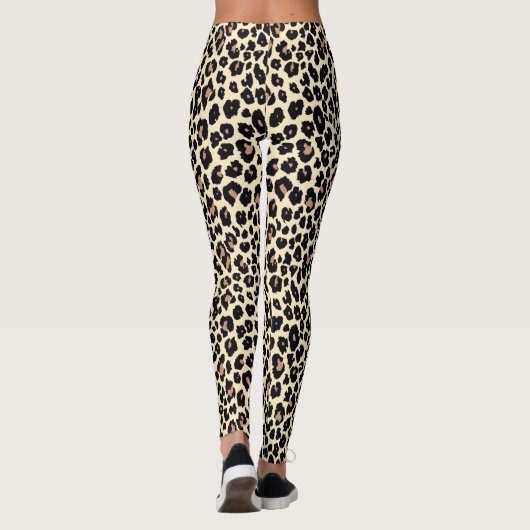 Leopardafdruk Leggings (Achterkant)