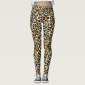 Leopardafdruk Leggings (Voorkant)