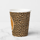 Leopardafdruk Papieren Bekers (Achterkant)