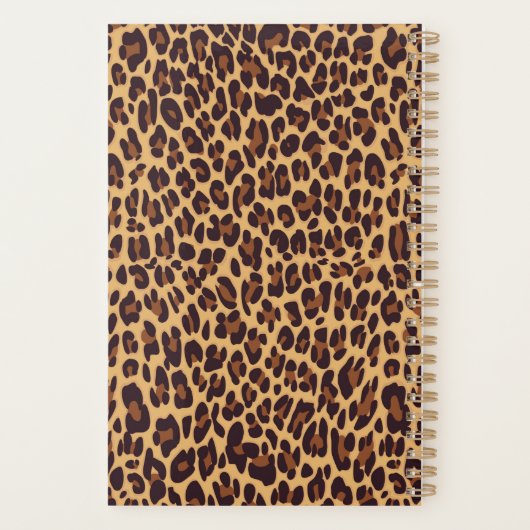 Leopardafdruk Planner (Achterkant)