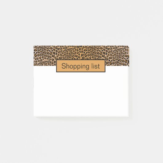 Leopardafdruk Post-it® Notes (Voorkant)