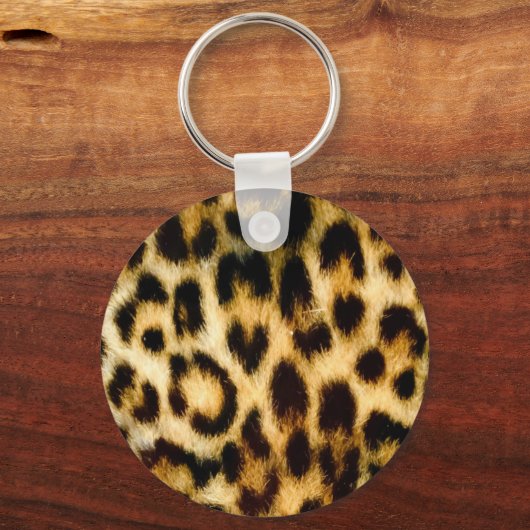 Leopardafdruk Sleutelhanger (Voorkant)