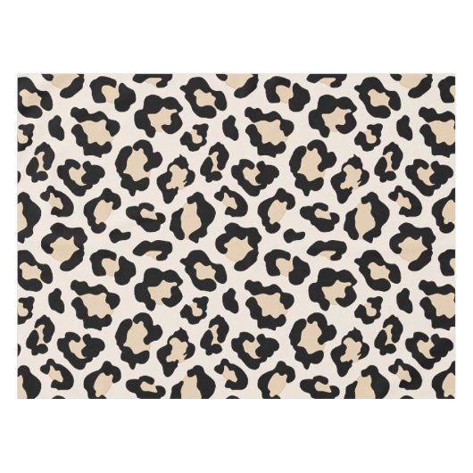 Leopardafdruk Tafelkleed (Voorkant (Horizontaal))