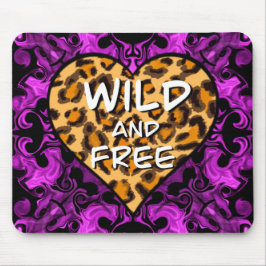 Leopardafdruk | wild en vrij hart | Liefde Muismat