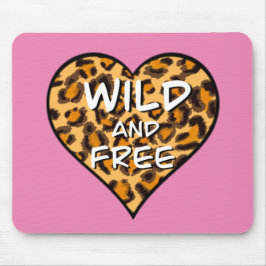 Leopardafdruk | wild en vrij hart | Liefde Muismat
