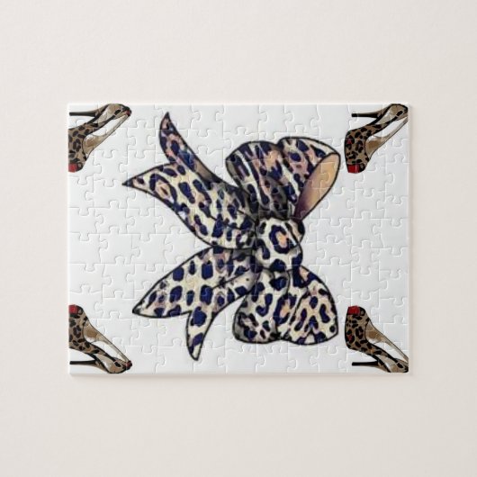 leopardbeugel jigzaag iedereen legpuzzel (Horizontaal)