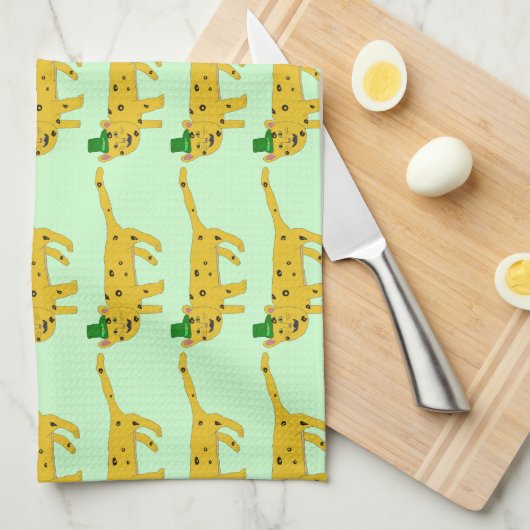 Leopardchauns Theedoek (Quarter Fold)