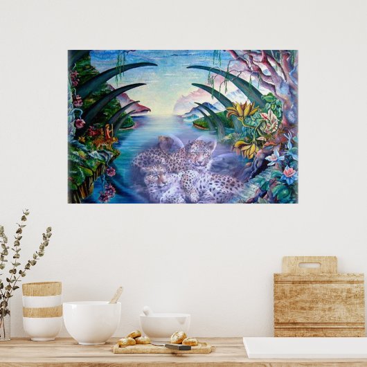 Leoparddromen Poster (Keuken)