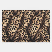 Leoparden Geschenkpapier Set Inpakpapier Vel (Voorkant 2)