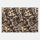 Leoparden Geschenkpapier Set Inpakpapier Vel (Voorkant)