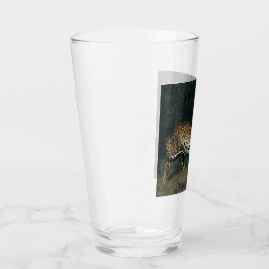 Leopardess (door Jean-Baptiste Oudry) Glas (Rechts)