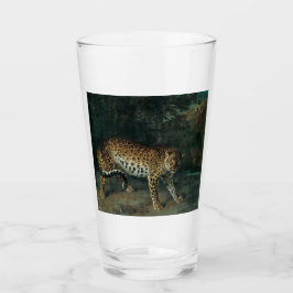 Leopardess (door Jean-Baptiste Oudry) Glas