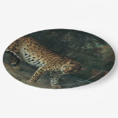 Leopardess (door Jean-Baptiste Oudry) Papieren Bordje (Gekanteld)