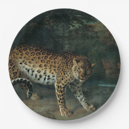 Leopardess (door Jean-Baptiste Oudry) Papieren Bordje