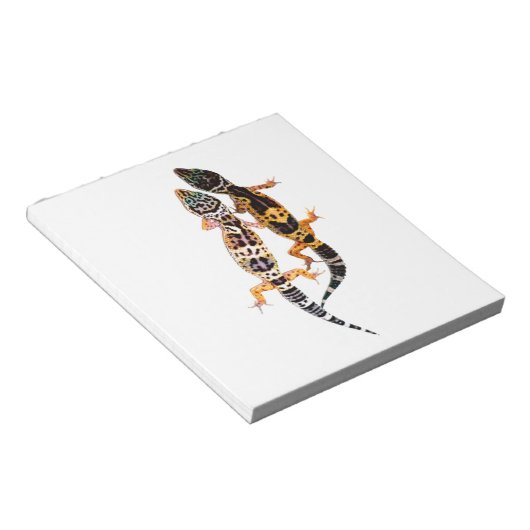 Leopardgecko Pärchen Notitieblok (Schuin)