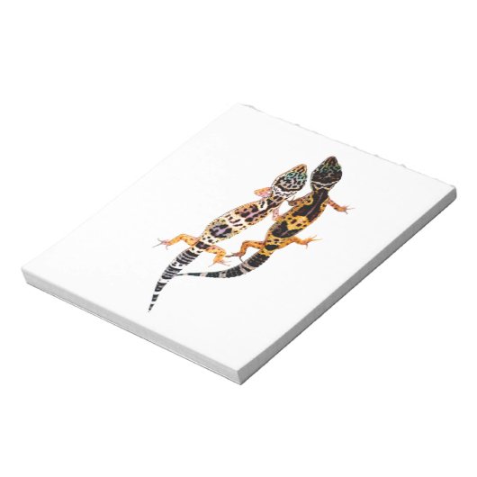 Leopardgecko Pärchen Notitieblok (Linkerzijde)