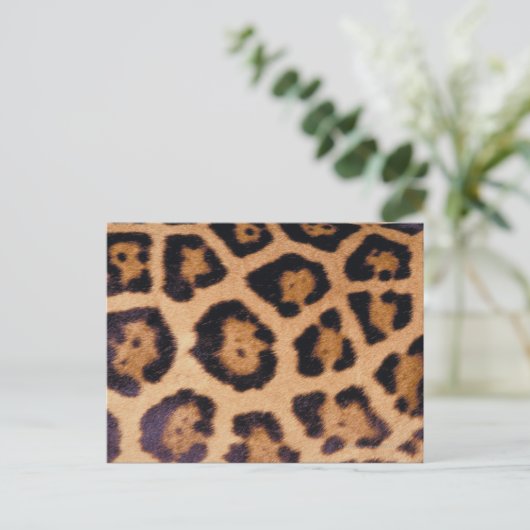 Leopardhuid Briefkaart (Staand voorkant)