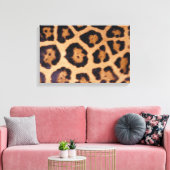 Leopardhuid Canvas Afdruk (Insitu (Woonkamer))