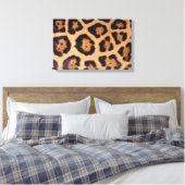 Leopardhuid Canvas Afdruk (Insitu (Slaapkamer))