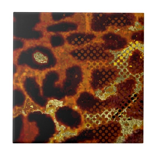 Leopardhuid Tegeltje (Voorkant)