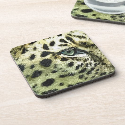 LEOPARDS BIER ONDERZETTER (Linkerzijde)