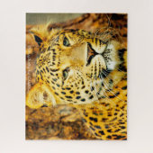 Leopards Big Cats. Jigzaag Puzzle Legpuzzel (Verticaal)