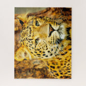 Leopards Big Cats. Jigzaag Puzzle Legpuzzel (Verticaal)