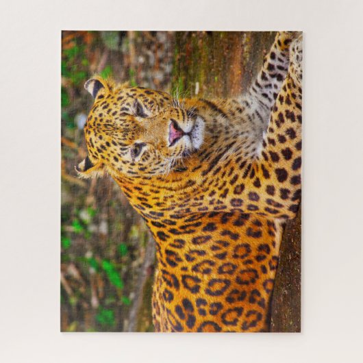 Leopards Big Cats. Legpuzzel (Verticaal)
