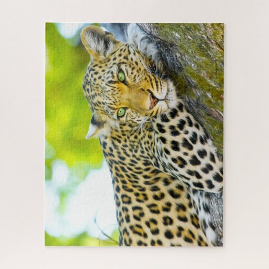 Leopards Big Cats. Legpuzzel (Verticaal)