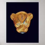 Leopard's hoofd, van de Tutankhamun Poster (Voorkant)