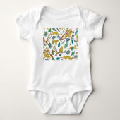 Leopards in jungle, hand-drawn pattern. romper (Voorkant)