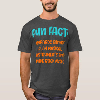 Leopards kunnen Rock Music Funny Animal Pun Hu nie T-shirt