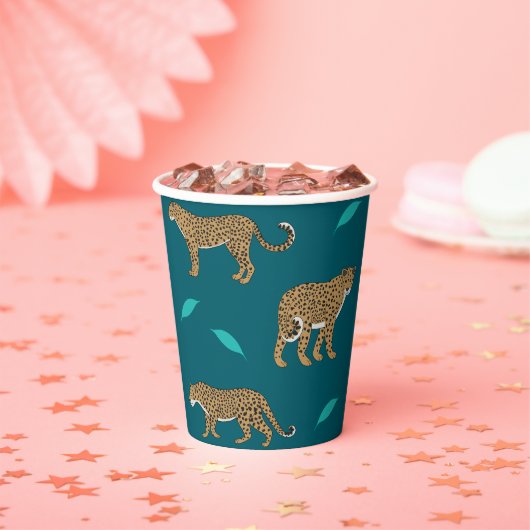 Leopards Papieren Bekers (Insitu)