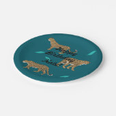 Leopards Papieren Bordje (Gekanteld)