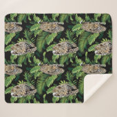 Leopards Patroondekens Sherpa Deken (Voorkant (horizontaal))