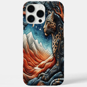 Leopard's Realm: een Schilderachtig Uitzicht iPhone 16 Pro Max Hoesje