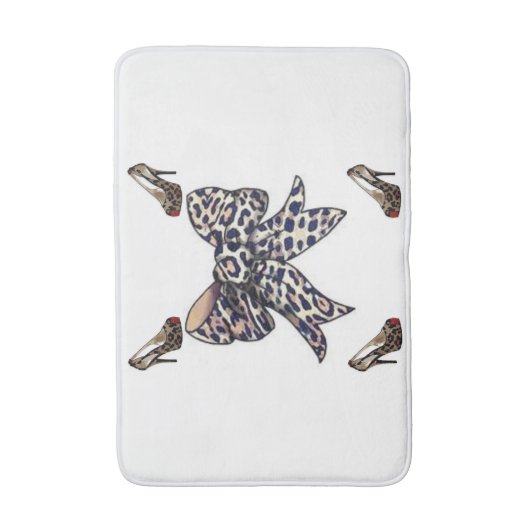 leopardschoen badmat (Voorkant Verticaal)