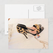 leopardschoenen briefkaart (Voorkant / Achterkant)