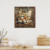 Leopardverf Poster (Keuken)