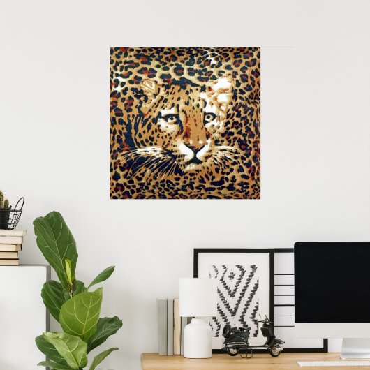 Leopardverf Poster (Thuiskantoor)