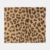 Leopart Fleece Blanket Deken (Voorkant (Horizontaal))